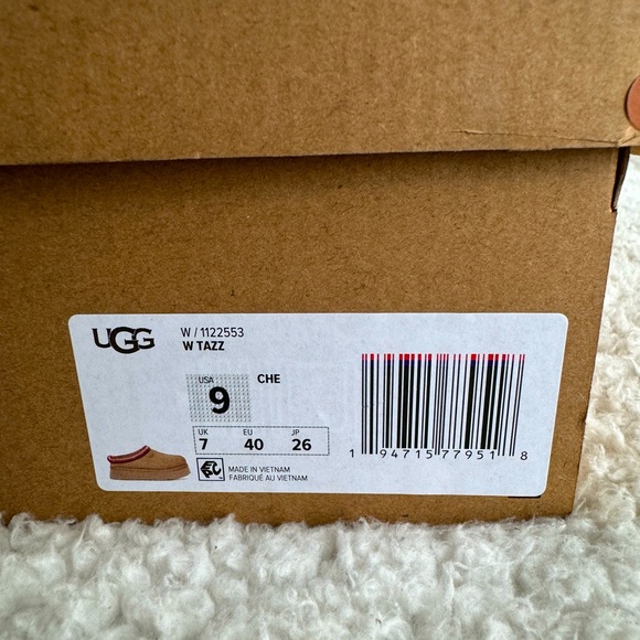 Ugg Tazz Platform Slippers Chesnut Size 9 - Picture 5 of 6